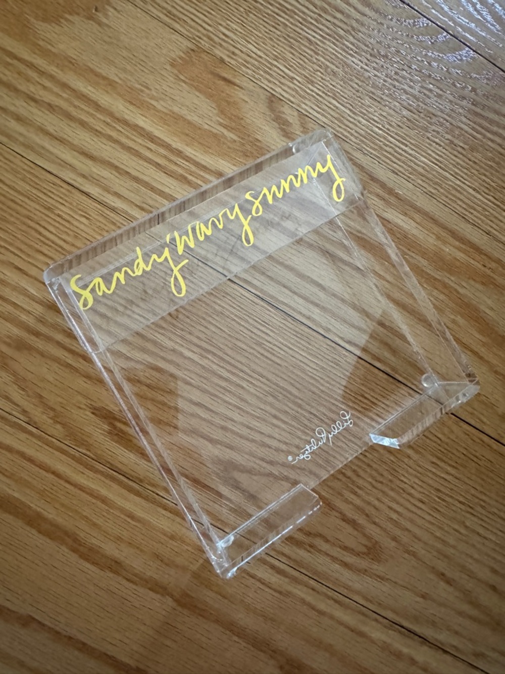 Lilly Pulitzer Clear Acrylic Note pad holder